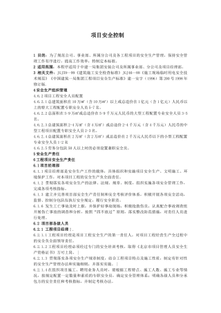 项目安全控制(1)