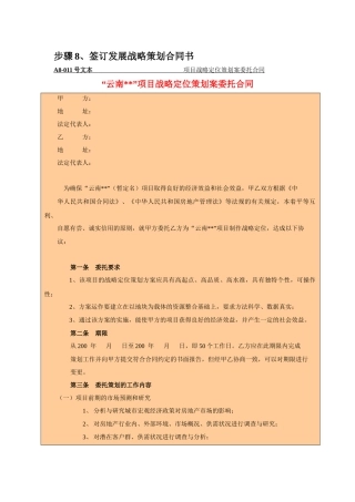 项目合作洽谈阶段