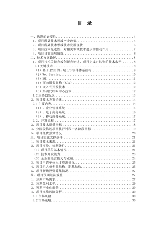 项目可行性研究报告范文