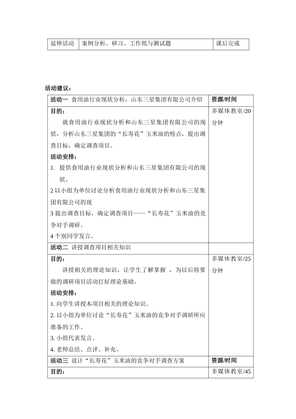 项目名称：《竞争对手调研》 教师指引： 能力目标： 1、了解和掌握_第2页
