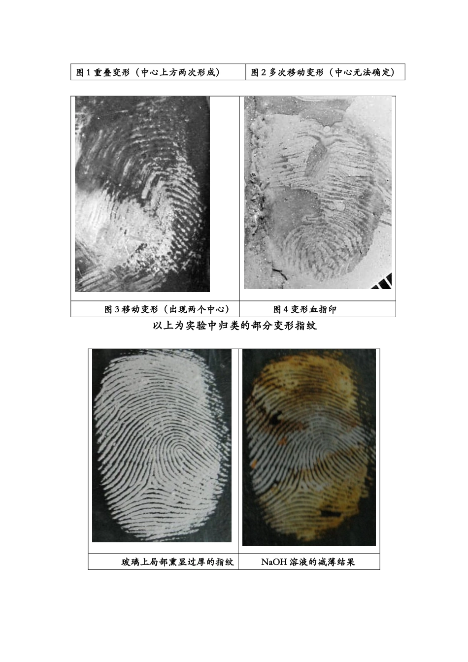 项目名称变形指纹的研究及其分析检验_第2页