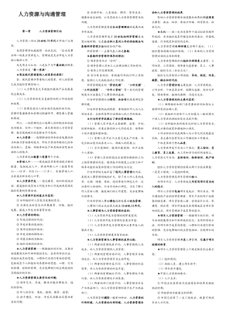 项目人力资源与沟通管理