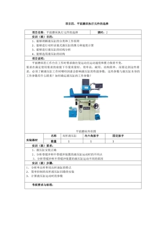 项目一、钻床液压控制回路的设计