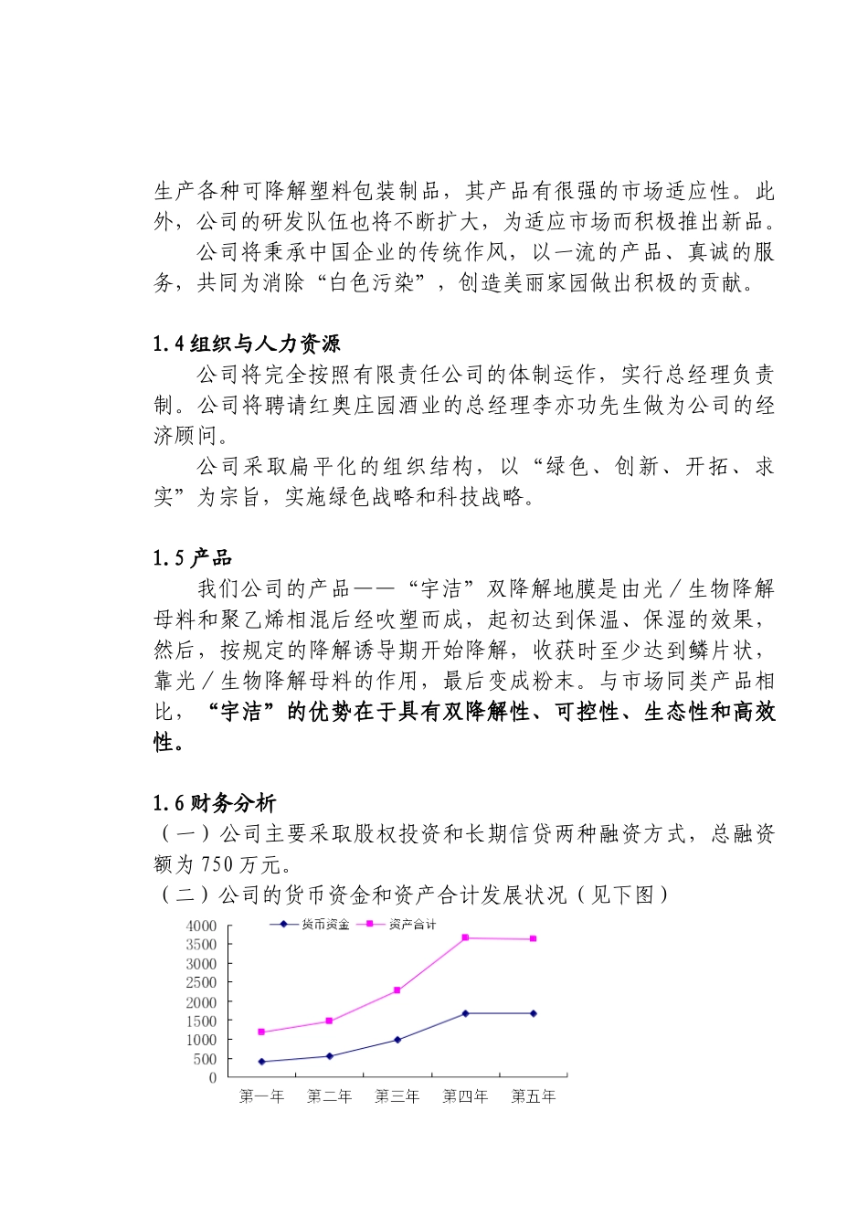 青岛科奥降解塑料责任有限公司商业计划书（DOC38页）_第2页