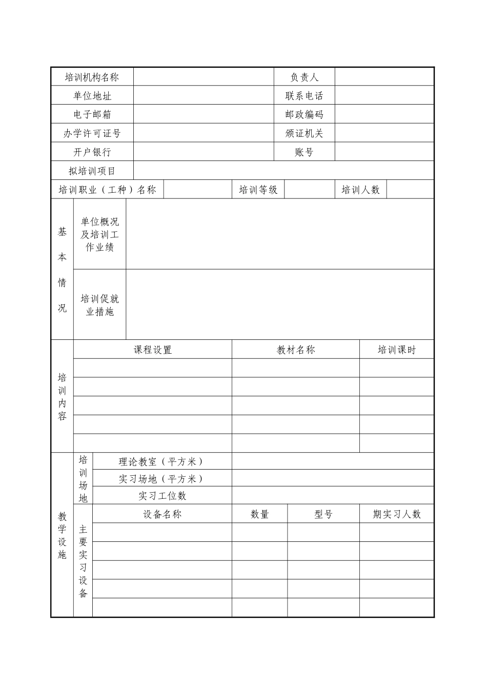 青岛市职业技能培训项目投标书_第2页