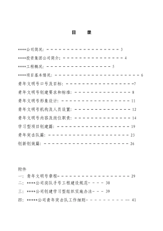 青年文明号策划书样板