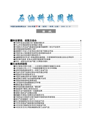 青年与创新—石油工业的未来