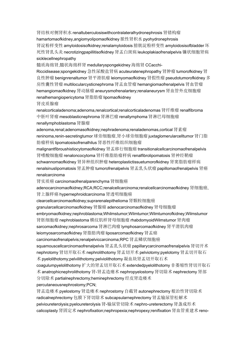 泌尿外科专业英语词汇汇总[1]_第3页