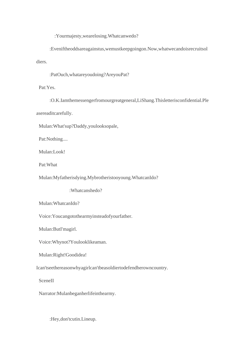 英语话剧剧本花木兰_第2页