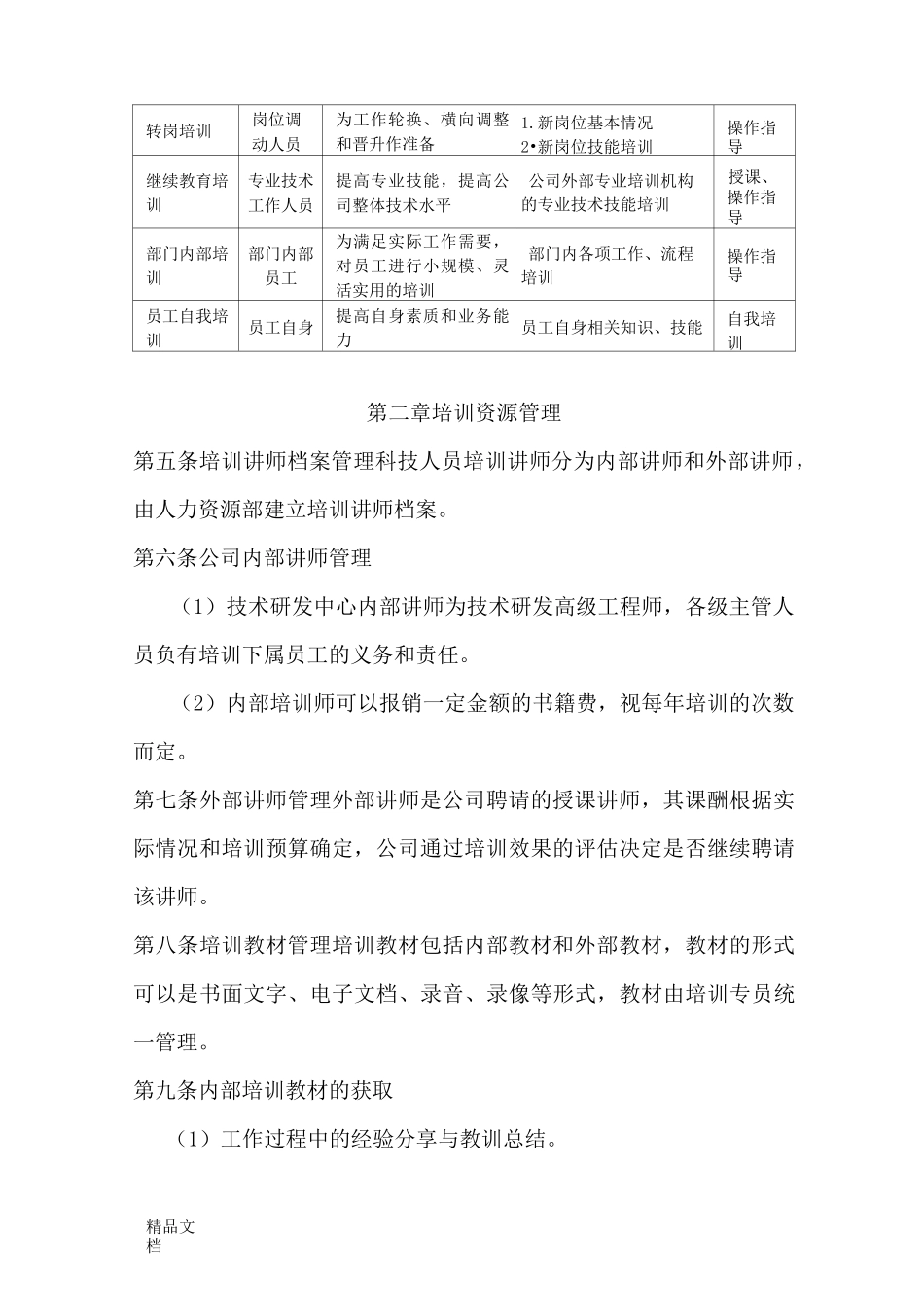 最新科技科技人员培训管理制度资料_第2页