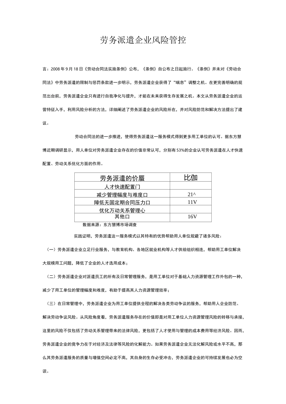 劳务派遣企业风险管控_第1页