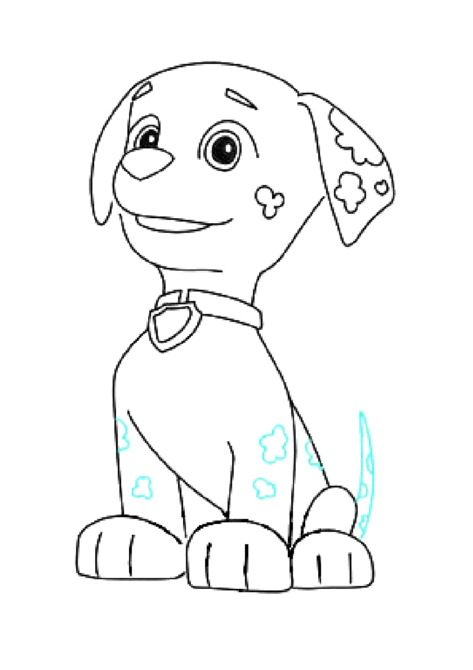 汪汪队立大功填色简笔画_第3页