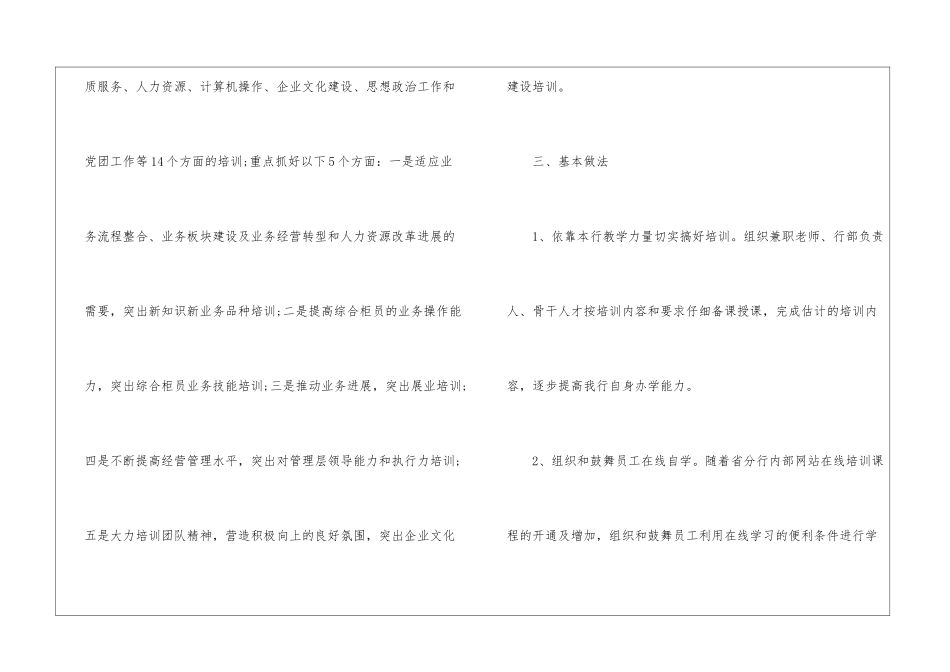 实用的培训计划方案模板集合6篇_第3页