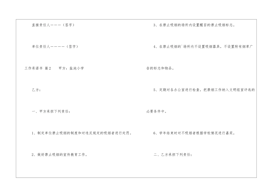 实用的工作承诺书3篇_第3页