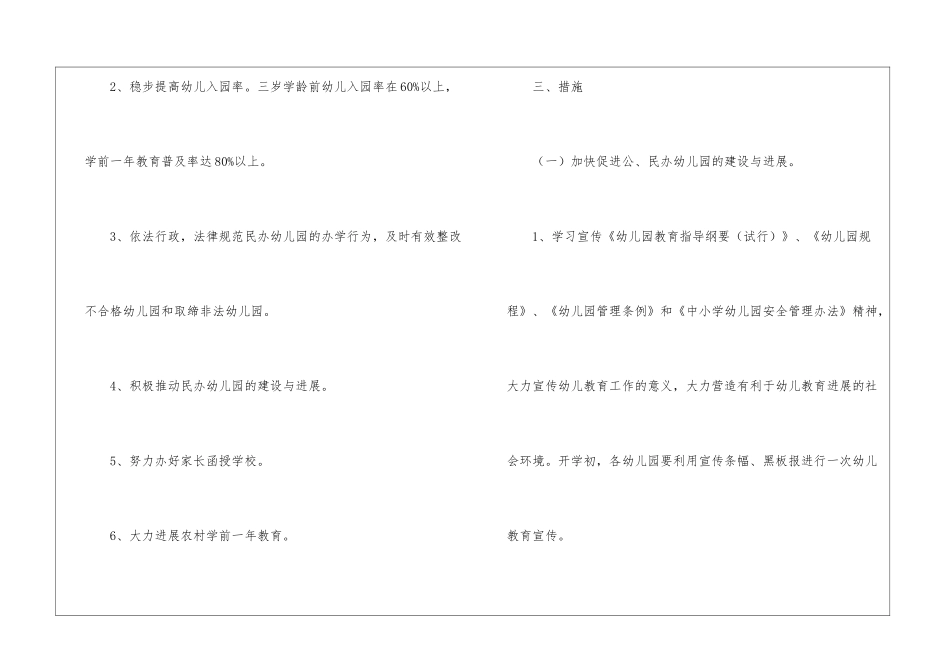 实用的幼儿教育工作计划3篇_第2页