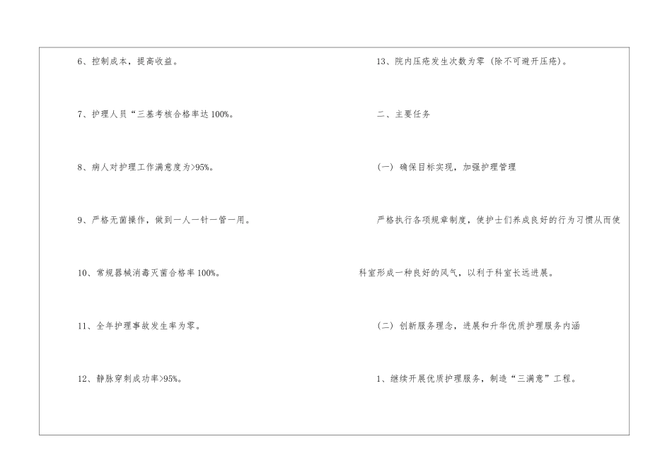 实用的护理工作计划模板集锦5篇_第2页