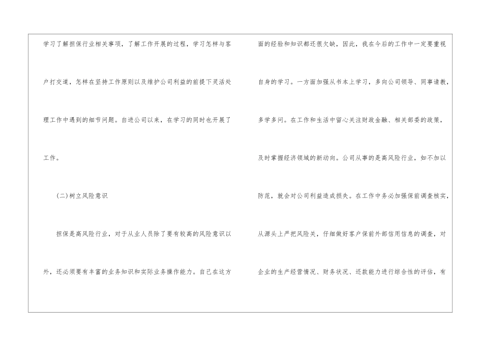 实用的担保公司工作总结3篇_第2页