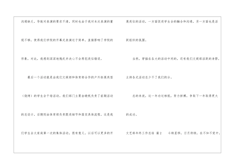 实用的文艺部年终工作总结4篇_第3页