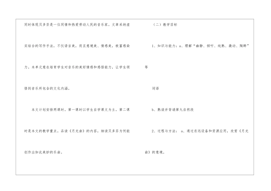 实用的月光曲说课稿三篇_第2页