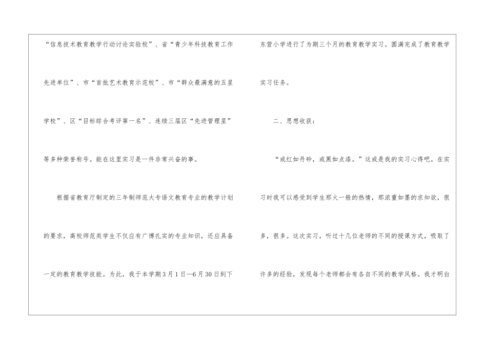 实用的毕业实习报告集合7篇_第2页