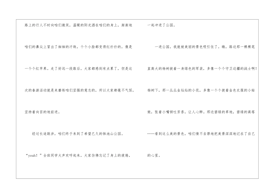 实用的清明节踏青作文集锦六篇_第2页
