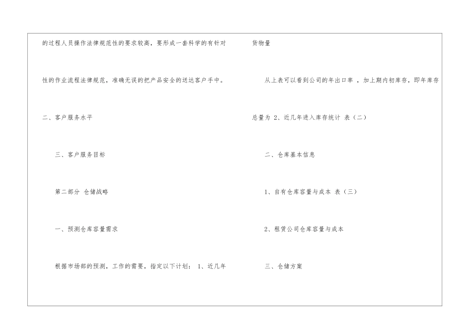实用的物流部工作计划3篇_第2页
