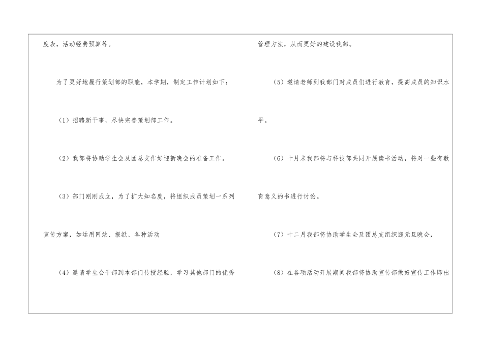 实用的策划部工作计划三篇_第2页