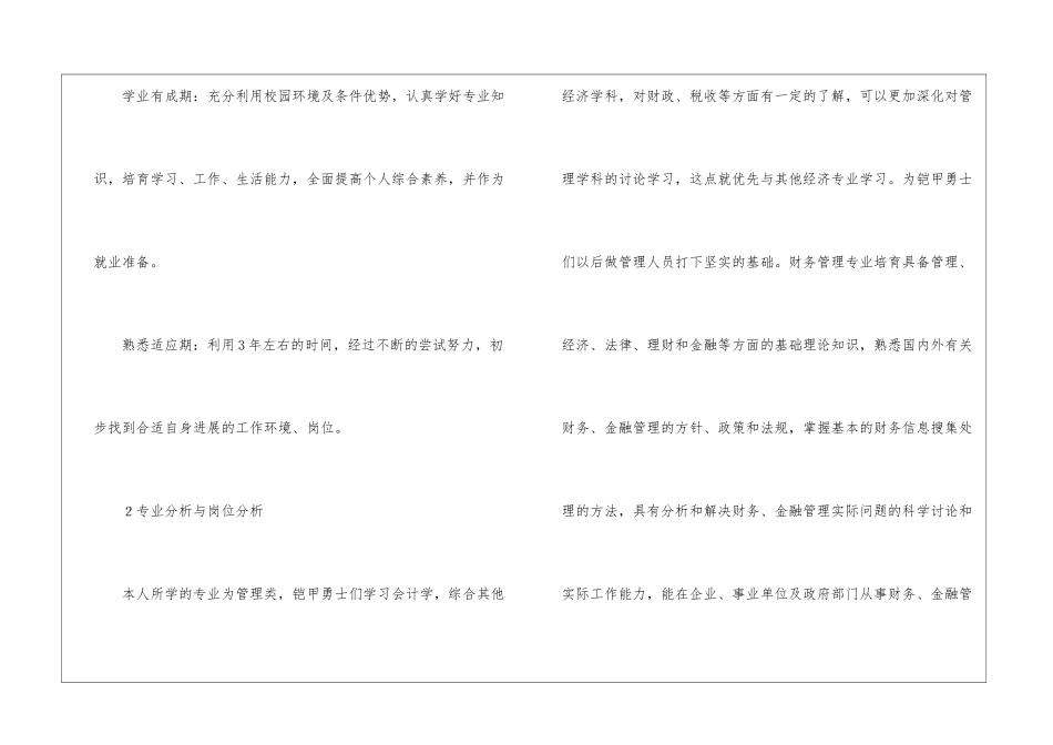 实用的职业规划职业规划锦集8篇_第2页