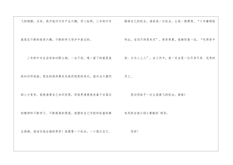 实用的自我介绍_第2页