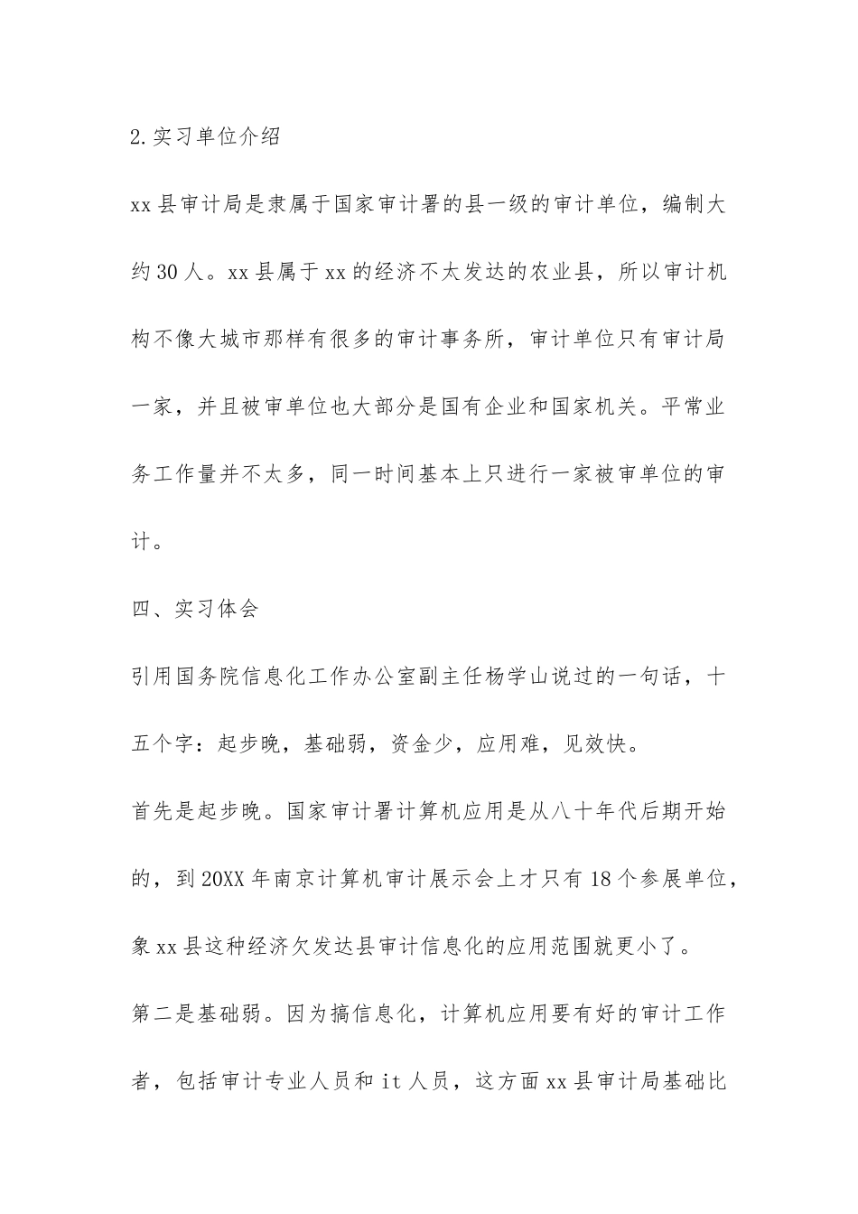 审计实习报告2024-_第3页