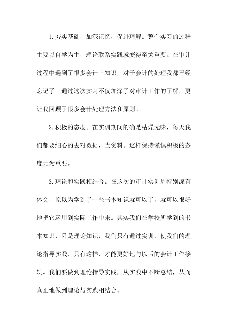 审计实训心得_第2页