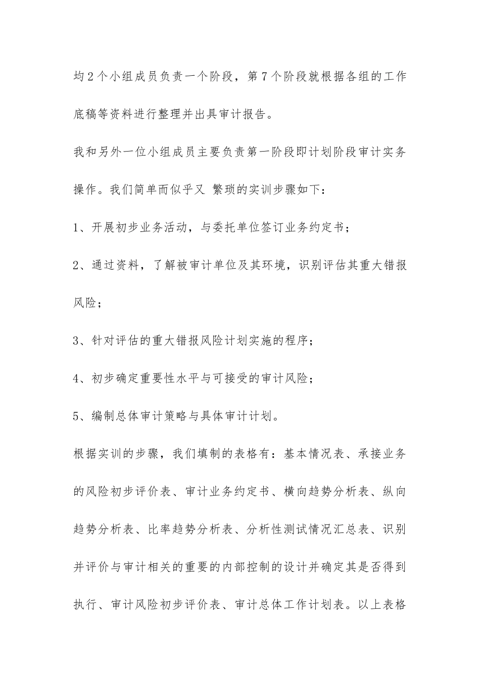 审计实训实习报告总结-_第3页