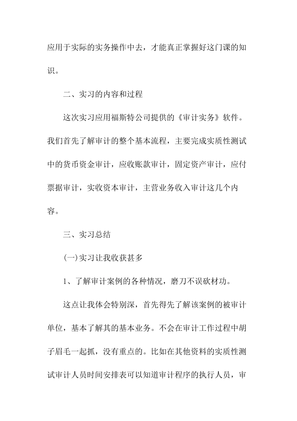 审计实训报告最新_第2页