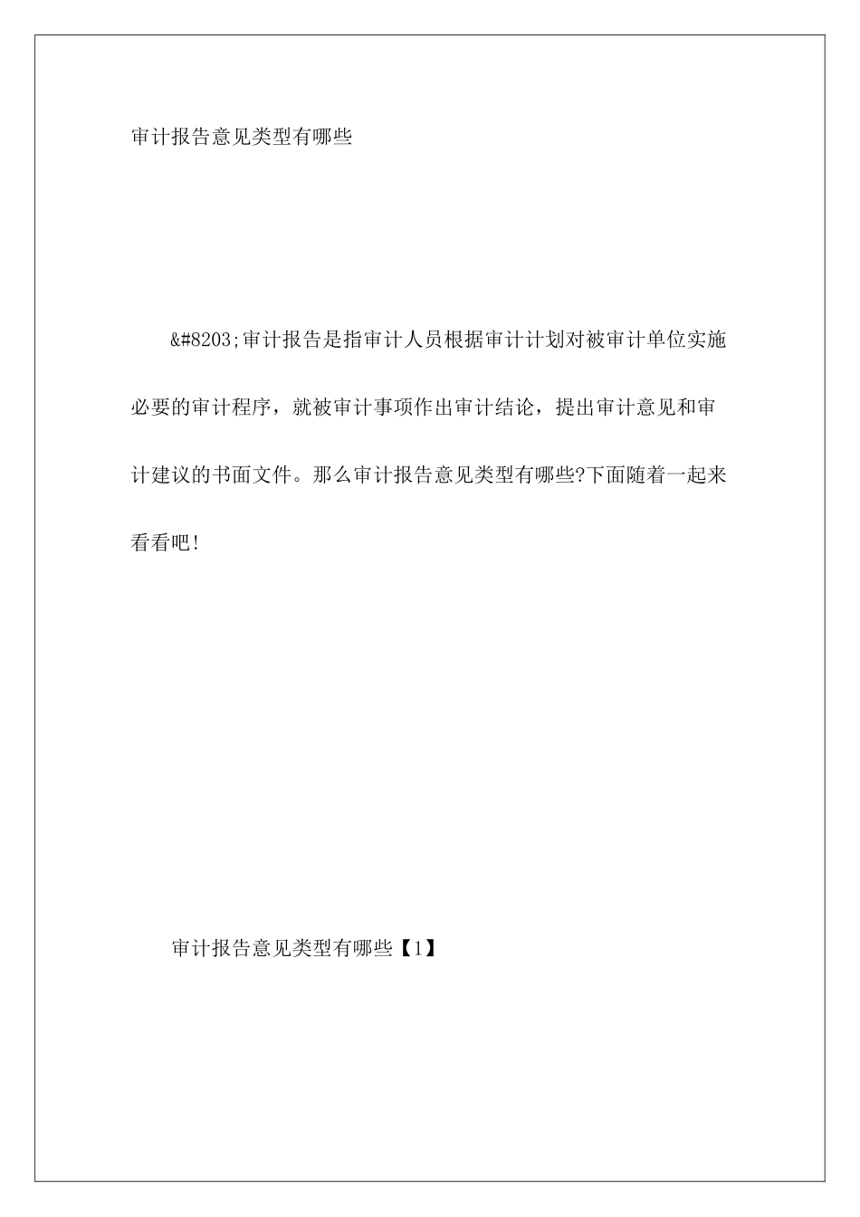 审计报告意见类型有哪些_第2页