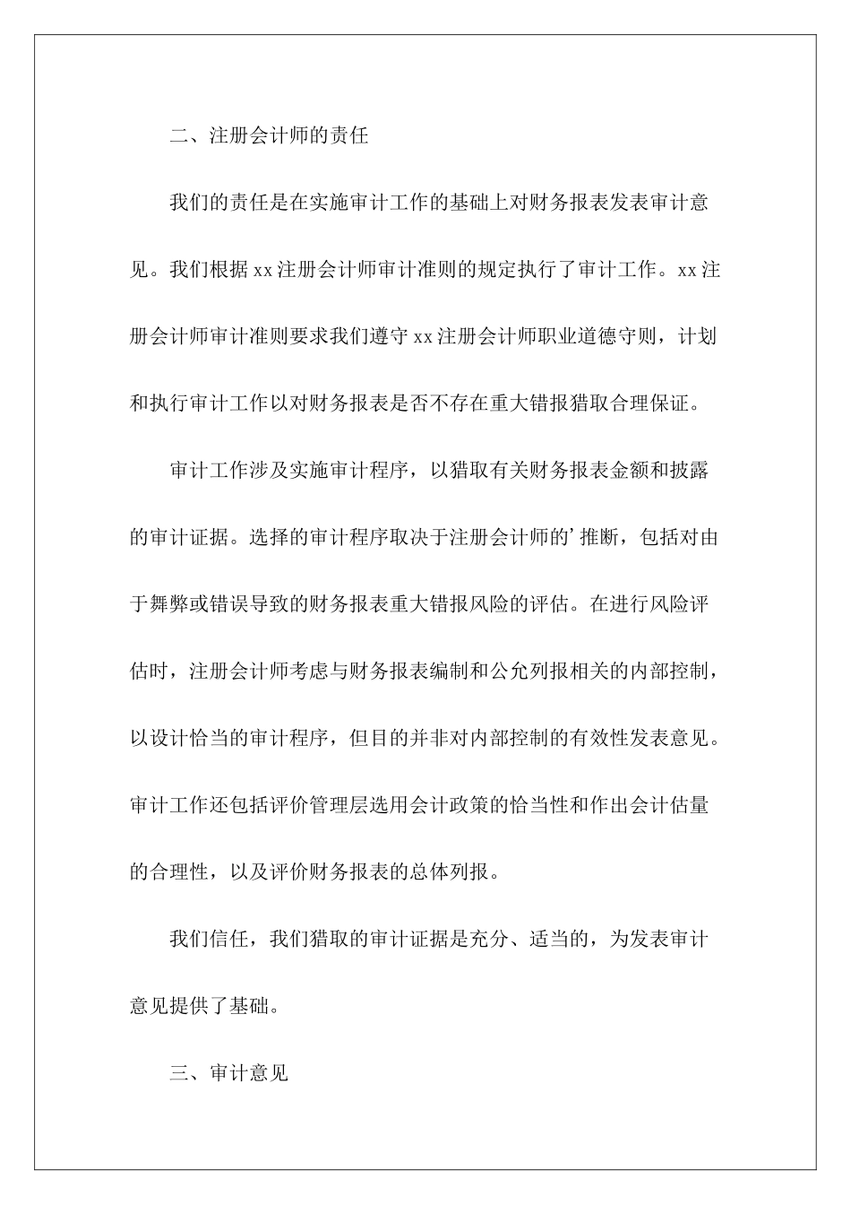 审计报告的模板_第3页