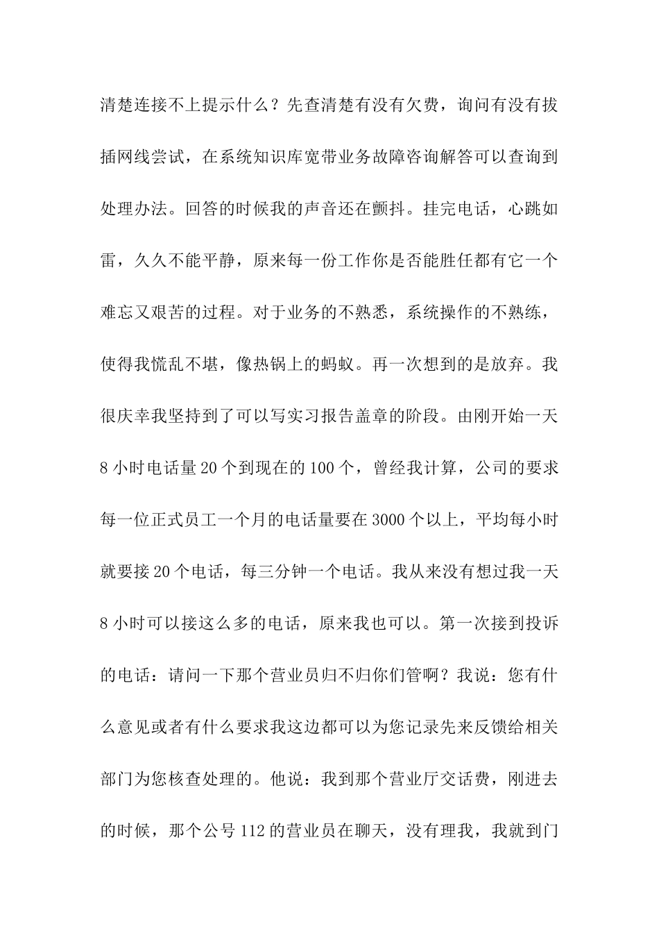 客服实习总结_第3页