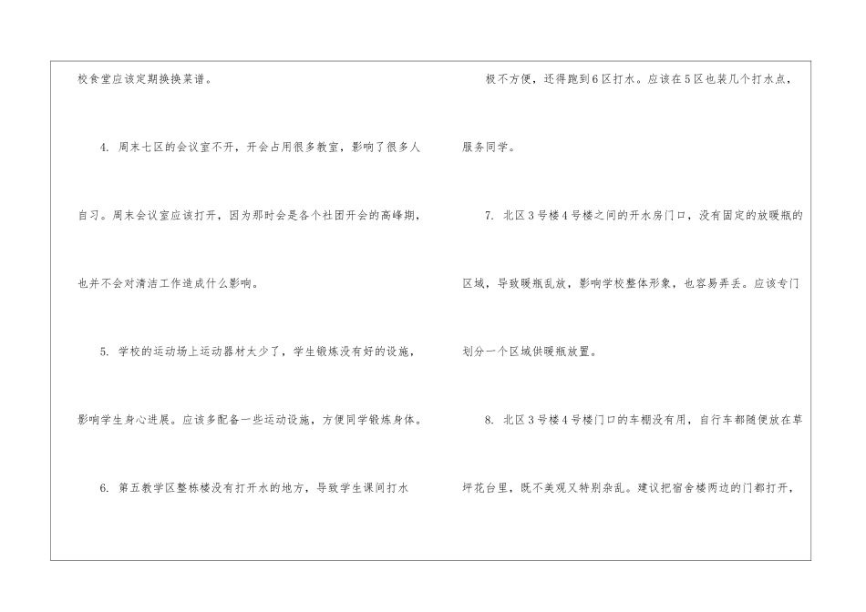 对学校的意见和建议怎么写-意见_第2页