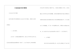 小企业会计实习报告-2