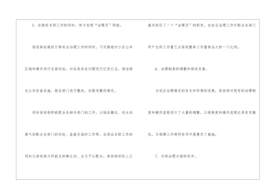 小区物业保安年终工作总结_第3页