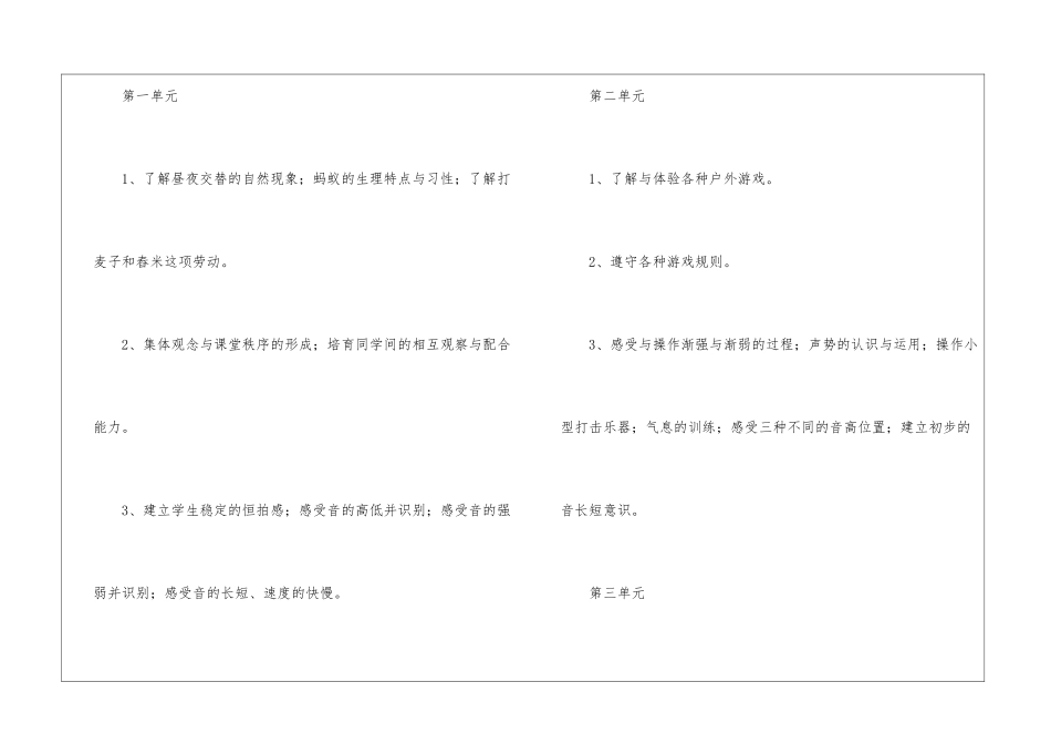 小学一年级上册音乐教学计划_第3页