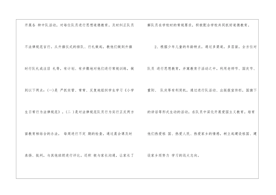 小学一年级少先队工作总结_第2页