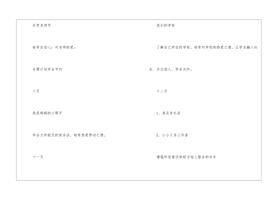 小学三年级综合实践活动计划_第3页