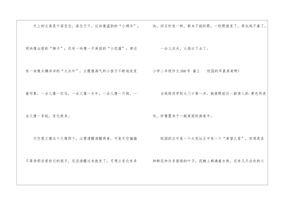 小学二年级作文300字七篇_第2页
