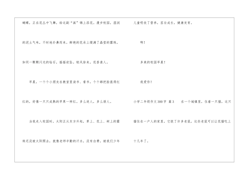 小学二年级作文300字七篇_第3页