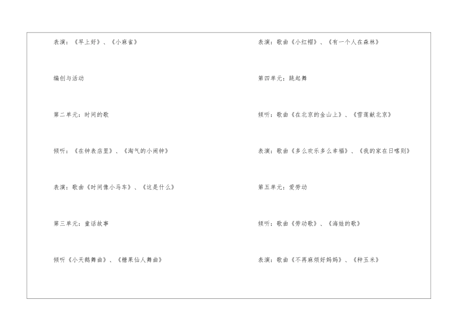 小学二年级音乐的教学工作计划_第3页