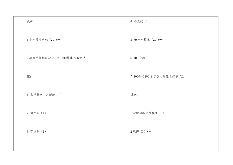 小学五年级全年体育教学计划_第3页