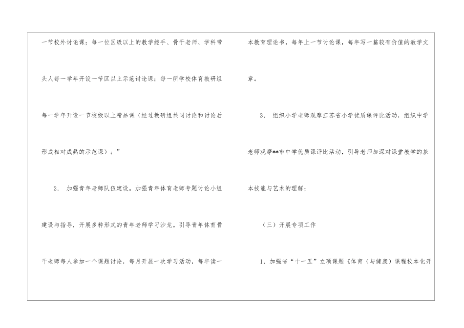 小学体育工作计划模板锦集5篇_第3页
