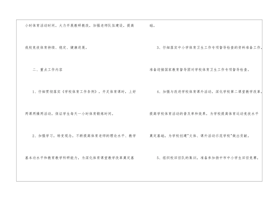 小学体育教学工作计划3篇_第2页