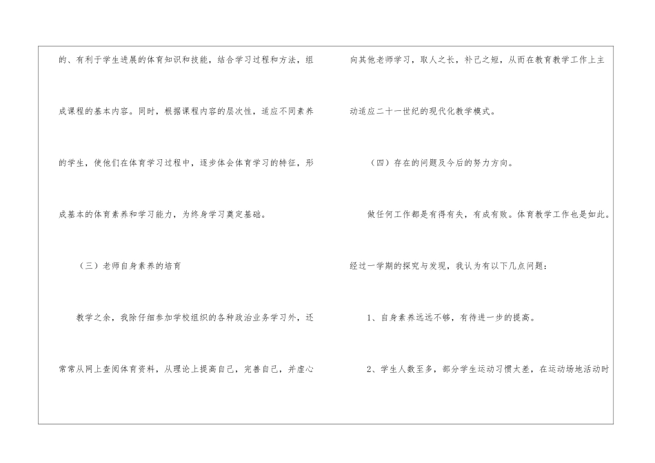 小学体育教学总结集合七篇_第3页