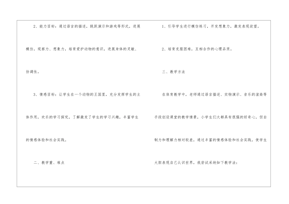 小学体育说课稿_第2页